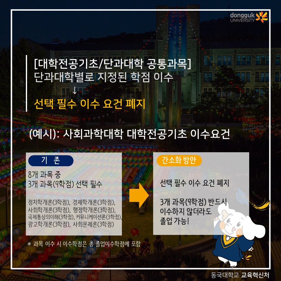 학생중심 졸업요건 간소화 카드뉴스