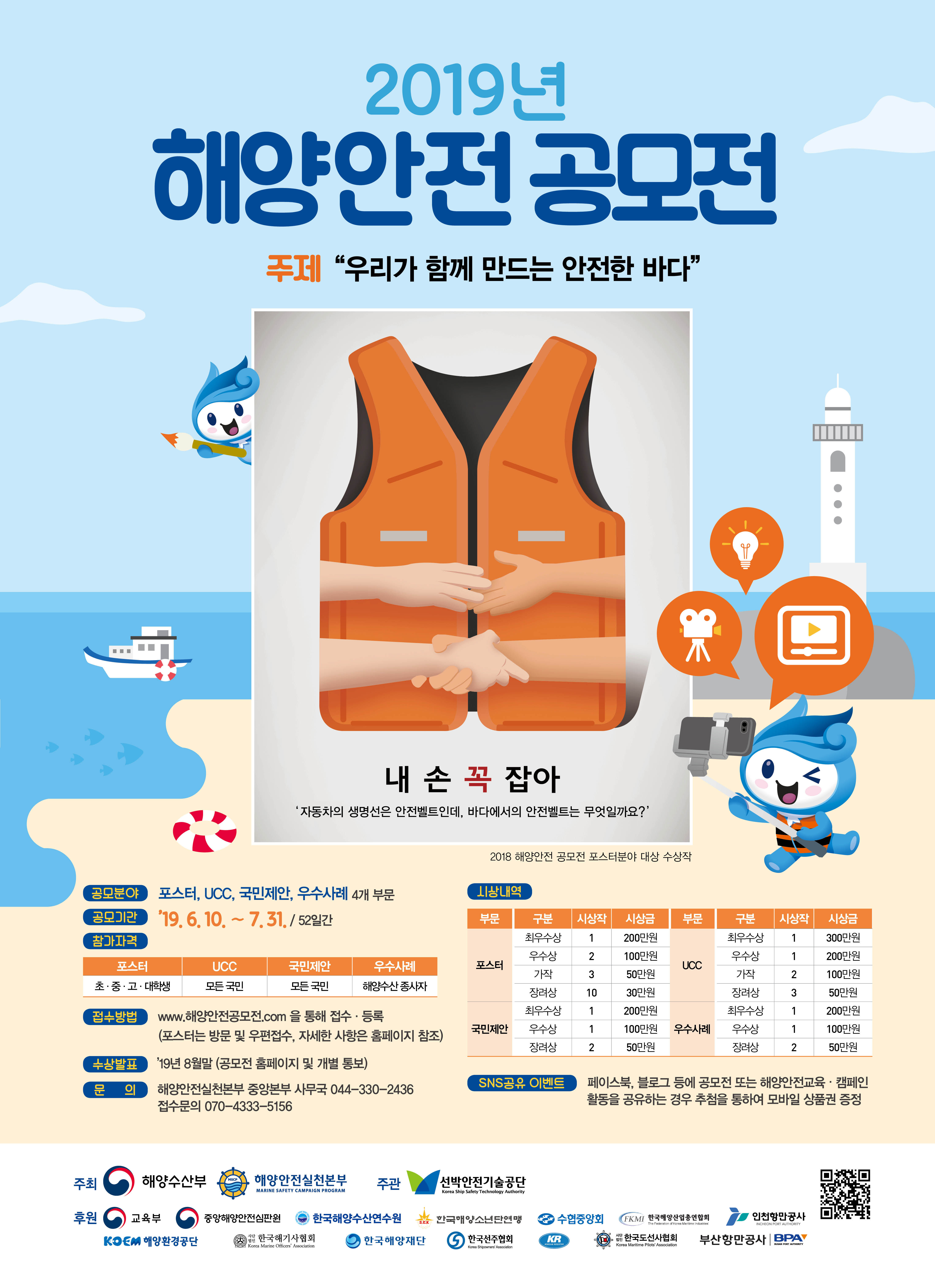 2019년 해양안전 공모전 안내