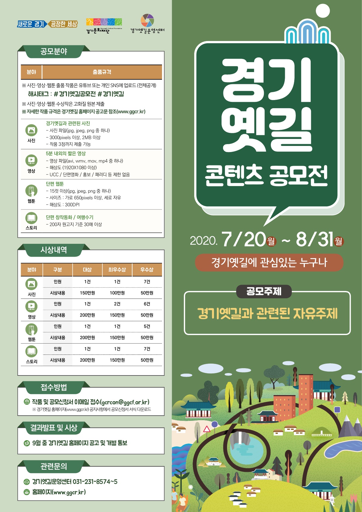 경기옛길 콘텐츠 공모전