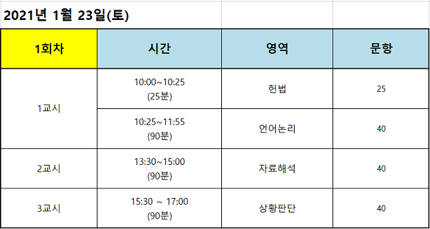 시간표