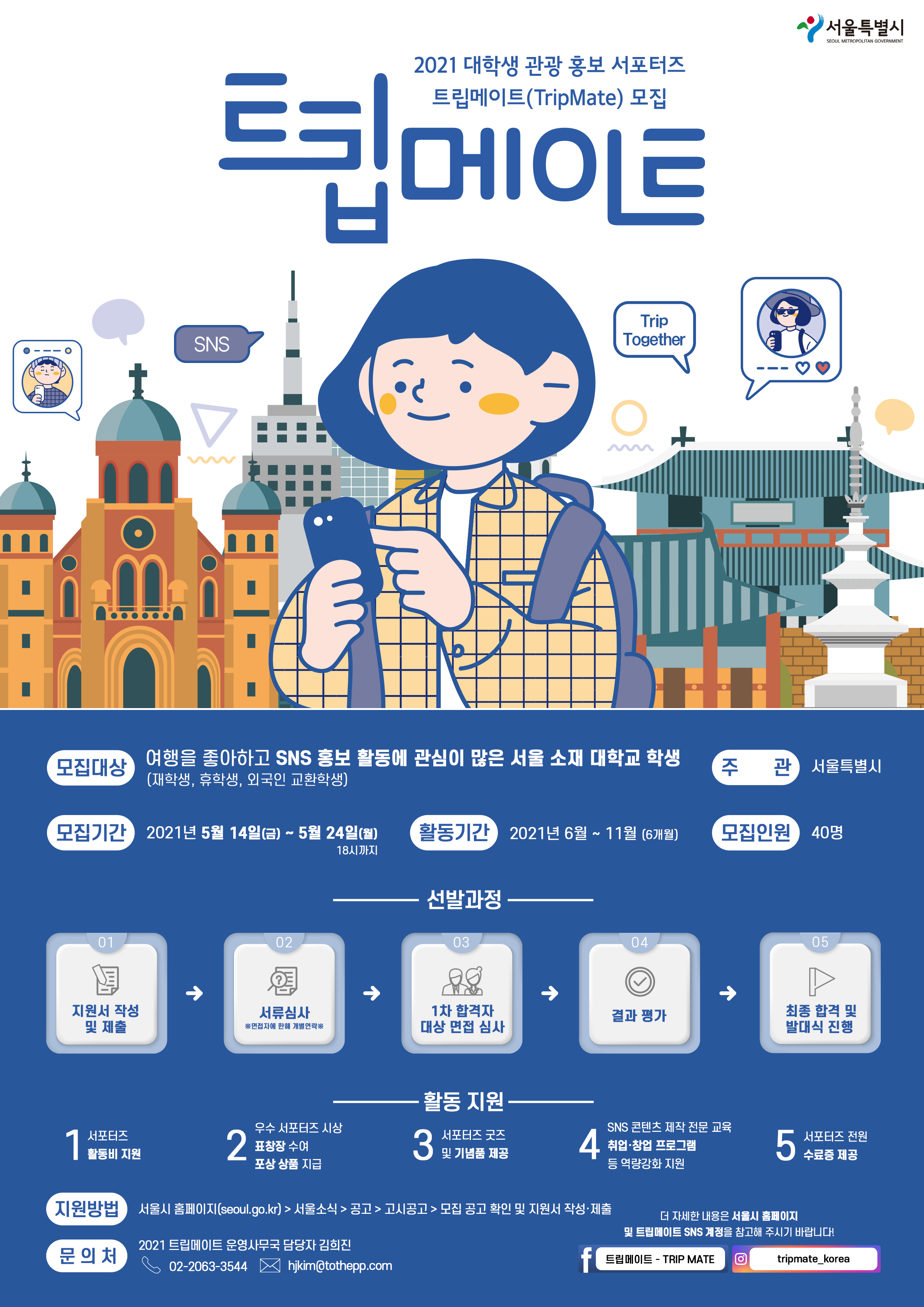 2021 대학생 관광 홍보 서포터즈 트립메이트 모집 안내