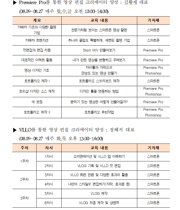 교육과정 상세안내