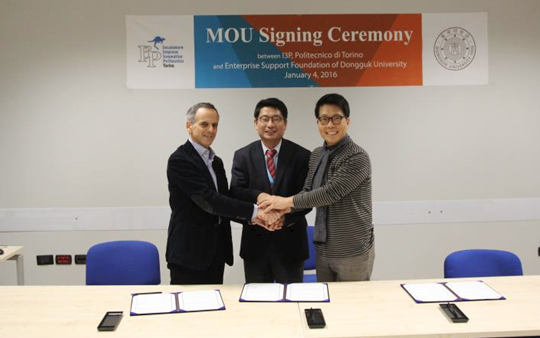 I3P, Politecnico di Torino MOU 체결