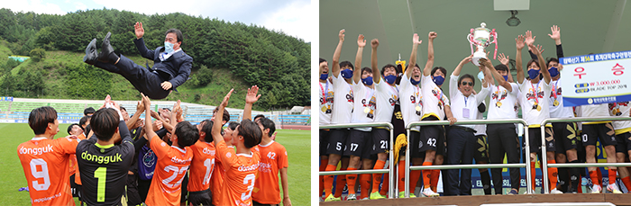 동국대 축구부, 9년 만에 거머쥔 우승컵